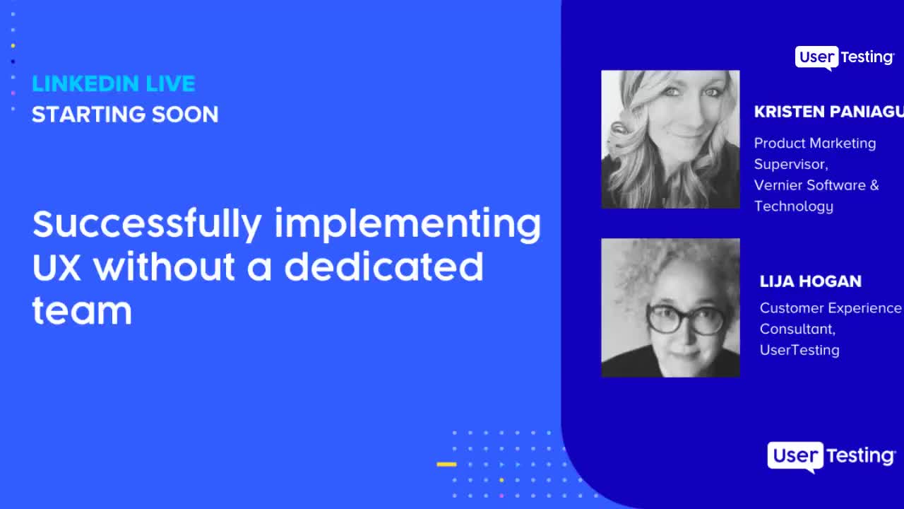 UserTesting on LinkedIn: Successfully implementing UX without a dedicated team | 14 comments