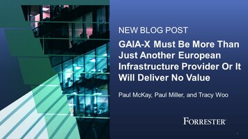 GAIA-X Must Be More Than Just Another European Infrastructure Provider, Or It Will Deliver No Value