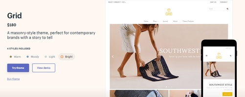 Shopify Grid Theme Review 2024: Tell a Story on Your eCommerce Website