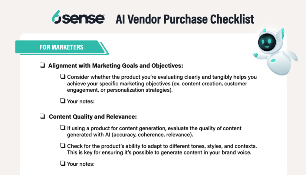 Buying AI for B2B: Checklist for Evaluating Vendors