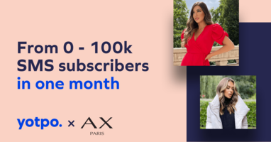 How AX Paris Went From Zero to 100k SMS Subscribers in One Month | Yotpo Case Studies