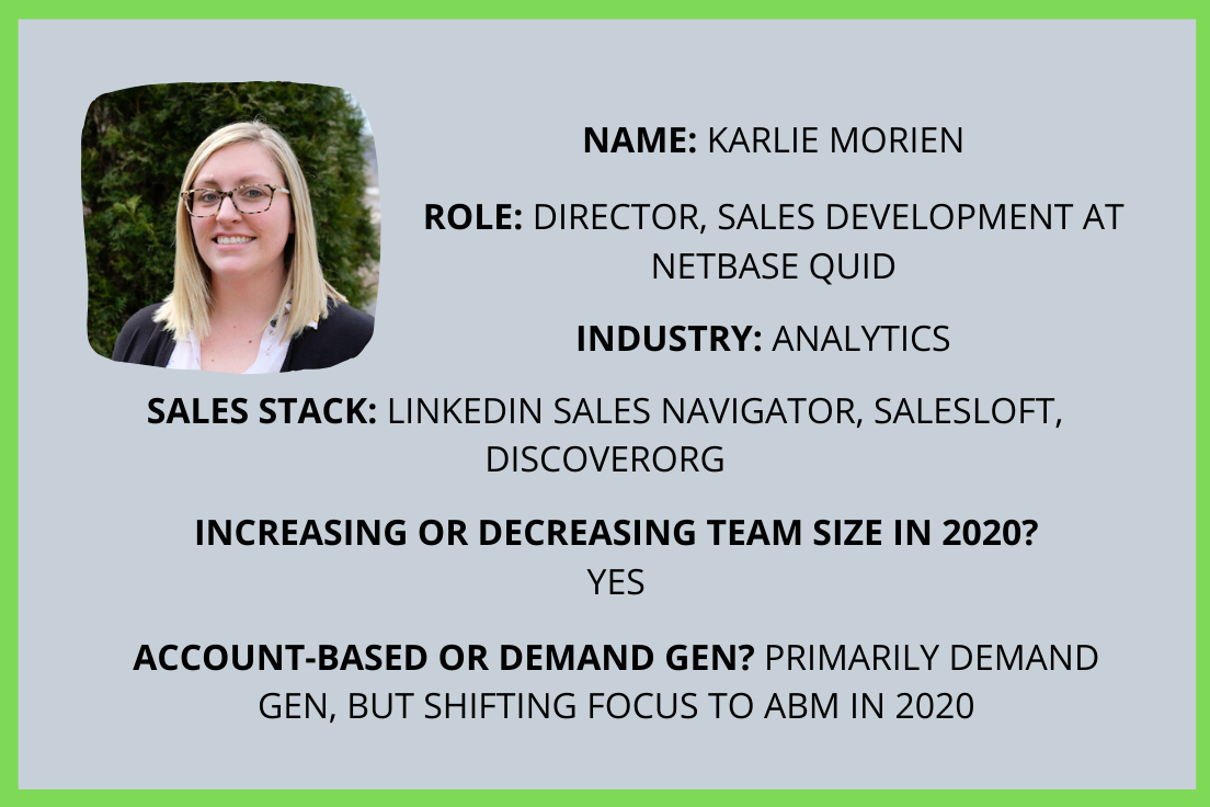Breaking the Mold for SDRs, with Karlie Morien of NetBase Quid