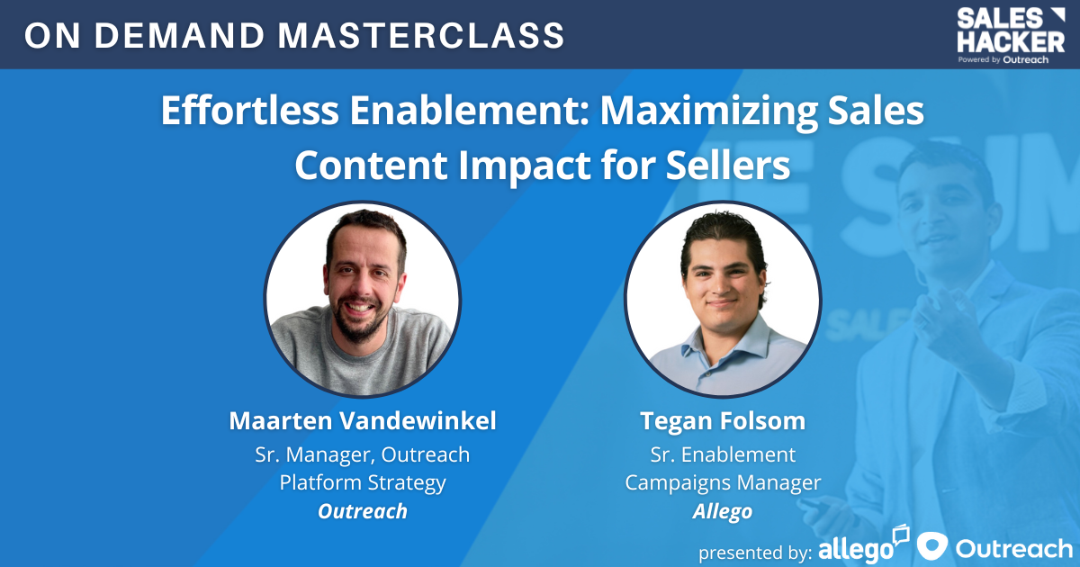 Effortless Enablement: Maximizing Sales Content Impact for Sellers