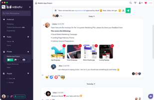 New: In-Messaging My Tasks and Shared Files › Heycollab