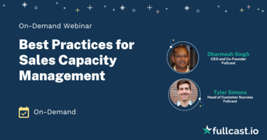 Best Practices for Sales Capacity Management