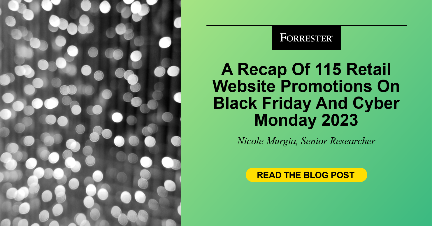 A Recap Of 115 Retail Website Promotions On Black Friday And Cyber Monday 2023