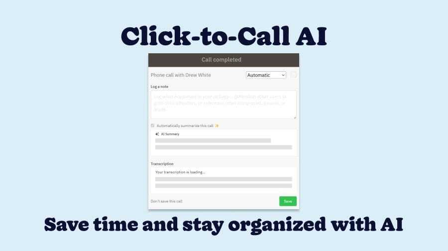 Elevate Your Workflow With AI-Powered Click-to-Call 
