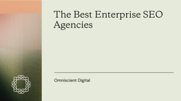 The 16 Best Enterprise SEO Agencies in 2024
