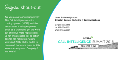 [Sigstr Shout-Out] Hey Invoca! We're Looking at You! - Terminus Site