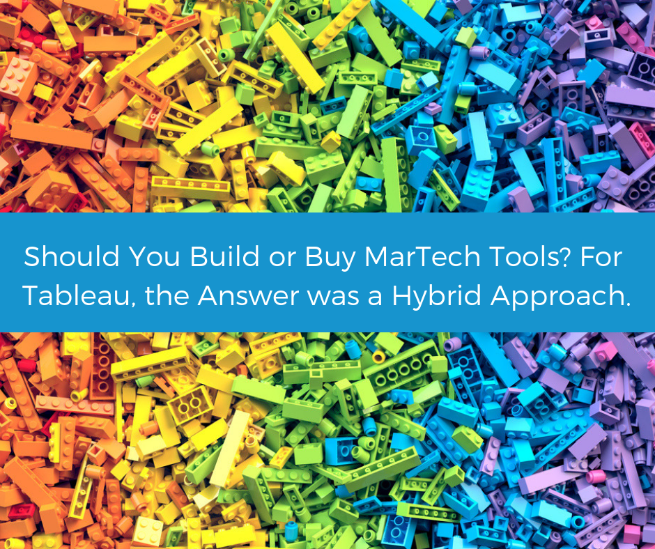 Should you build or buy MarTech tools? For Tableau, the answer was a hybrid approach. | Lytics Decision Engine CDP for Marketers