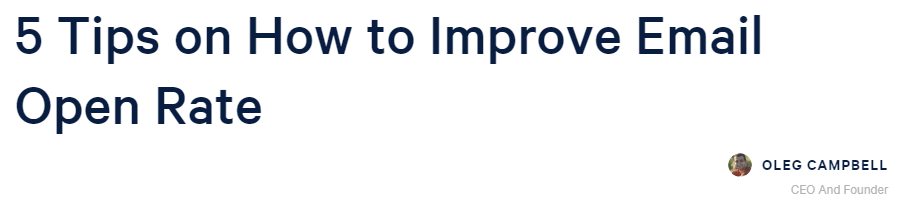 5 Tips How to Improve Email Open Rate