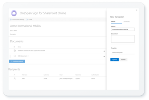 OneSpan Sign for Sharepoint Online Datasheet