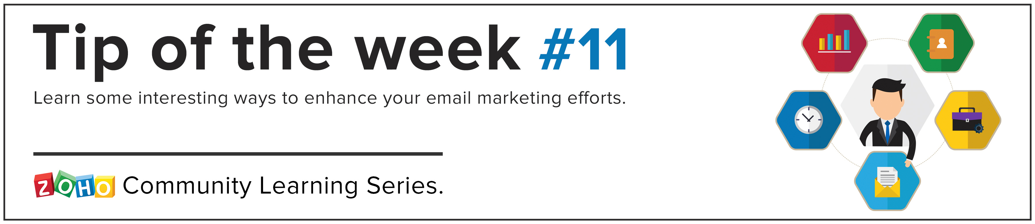 Tip of the Week 11 - Keep the "from address" familiar for it clicks well with your audience. 