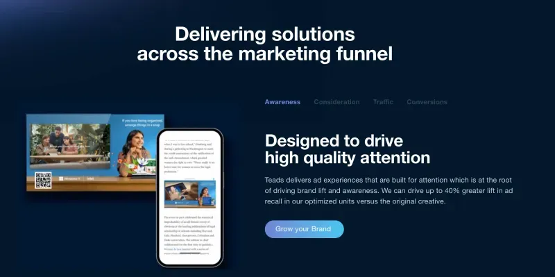 Teads ad formats & best practices for display ads