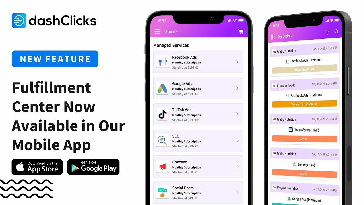 Fulfillment Center Now Available in Our Mobile App!