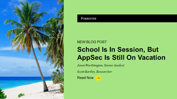 School Is In Session, But AppSec Is Still On Vacation