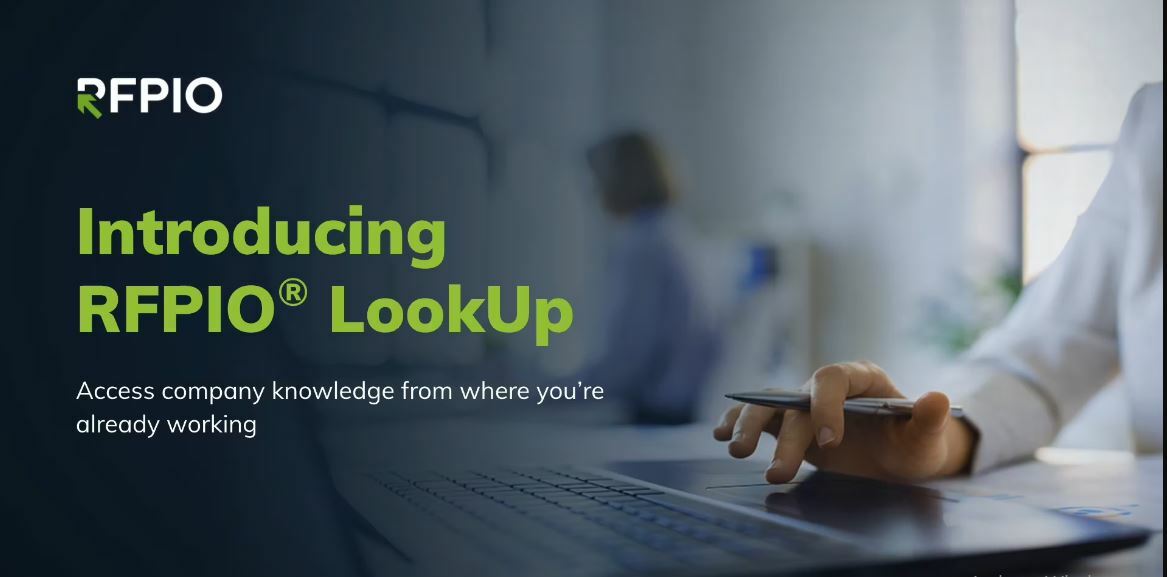 Do Your Best Work with RFPIO® LookUp