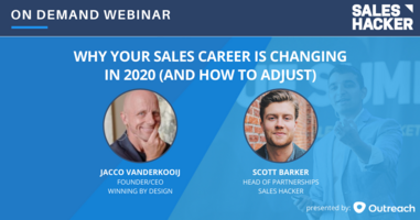 Why Your Sales Career is Changing in 2020 (and How to Adjust)