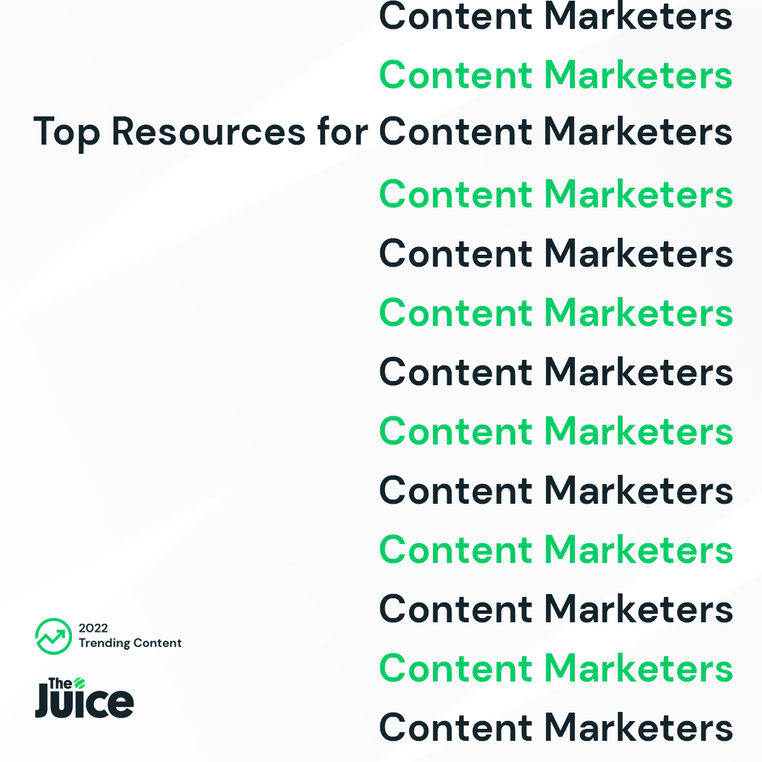 Top Resources for Content Marketers - 2023