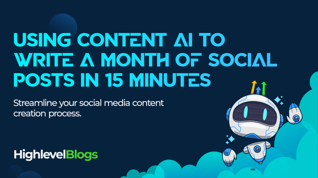 Using Content AI to Write a Month of Social Posts in 15 Minutes