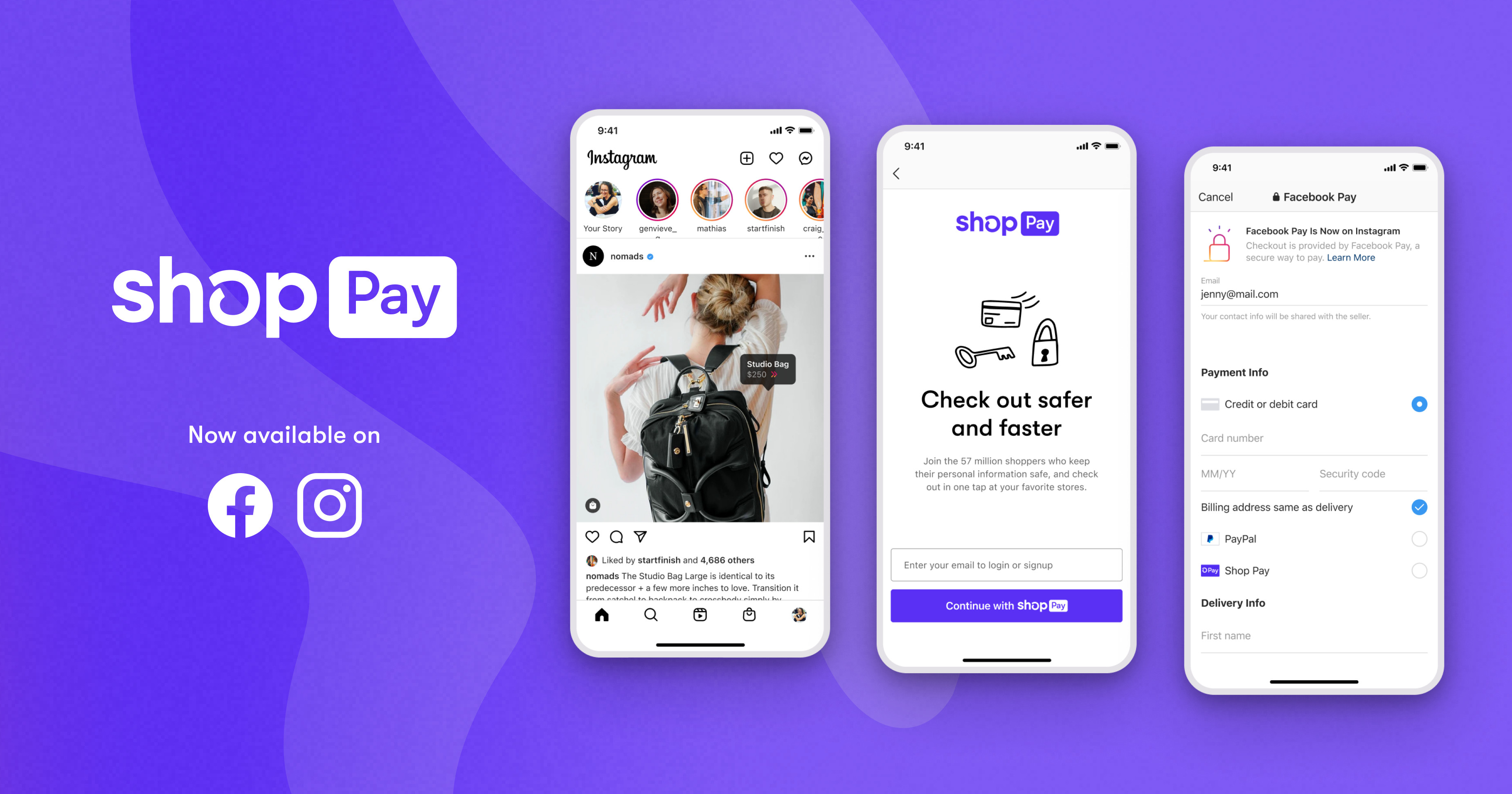 Faster Checkout on Instagram and Facebook with Shop Pay