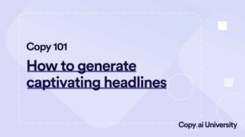 How to Generate Headlines with Copy.ai