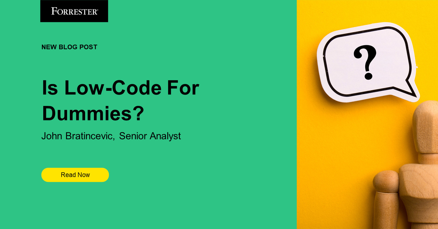 Is Low Code For Dummies?