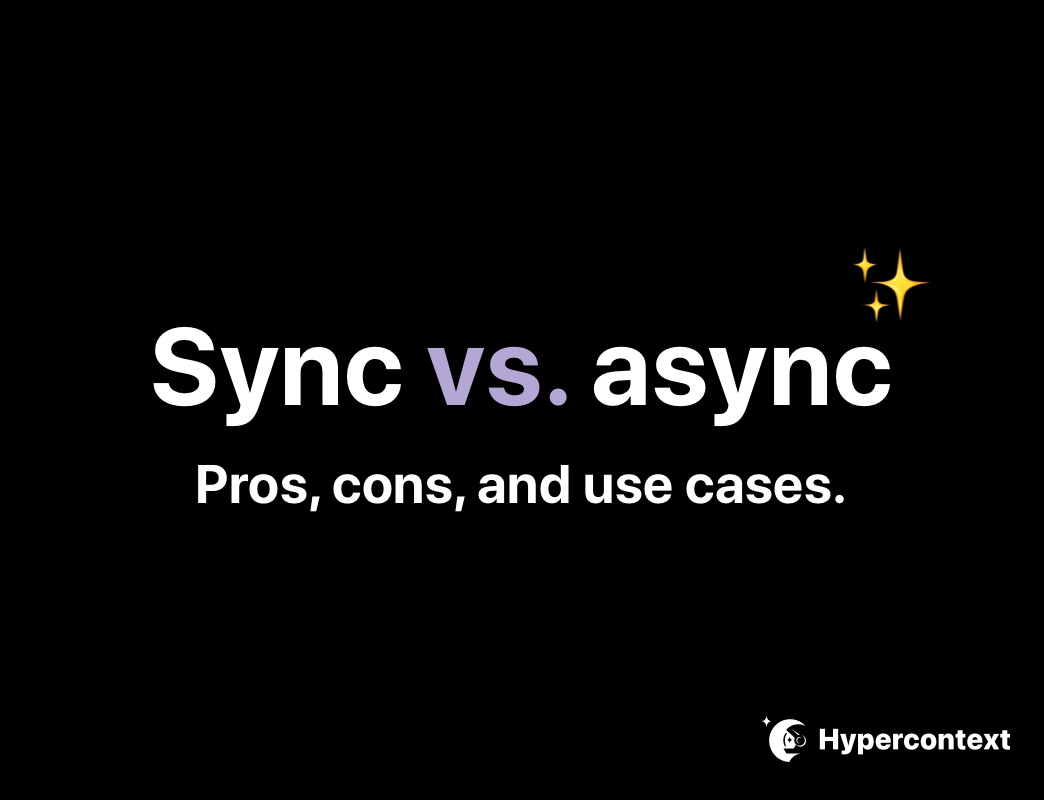 Synchronous vs asynchronous communication: what's the difference?