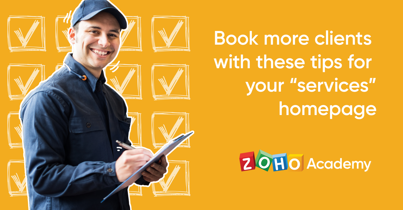 Book More Clients With These Tips for Your "Services" Page - Zoho Academy