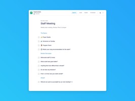 Staff meeting template (10 topics and ideas) | Spinach