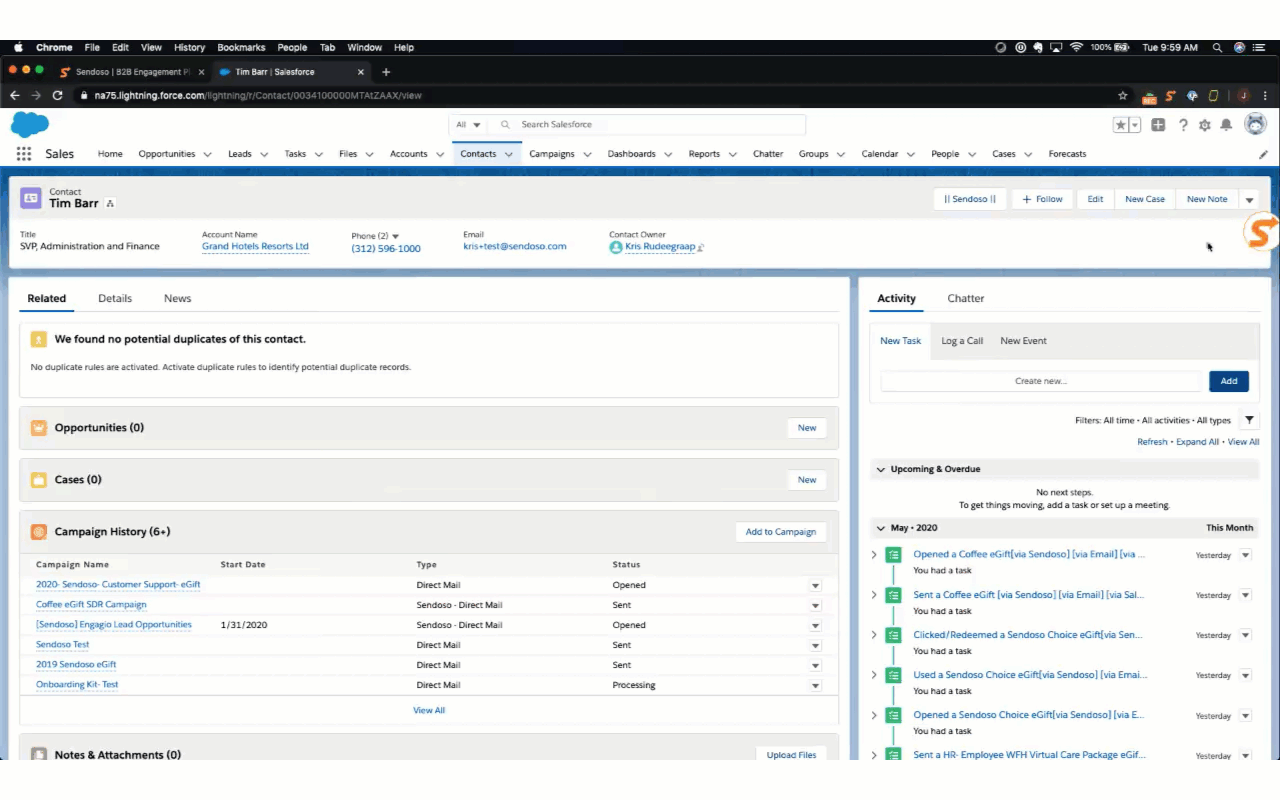 4 Reasons to Love the Sendoso + Salesforce Integration