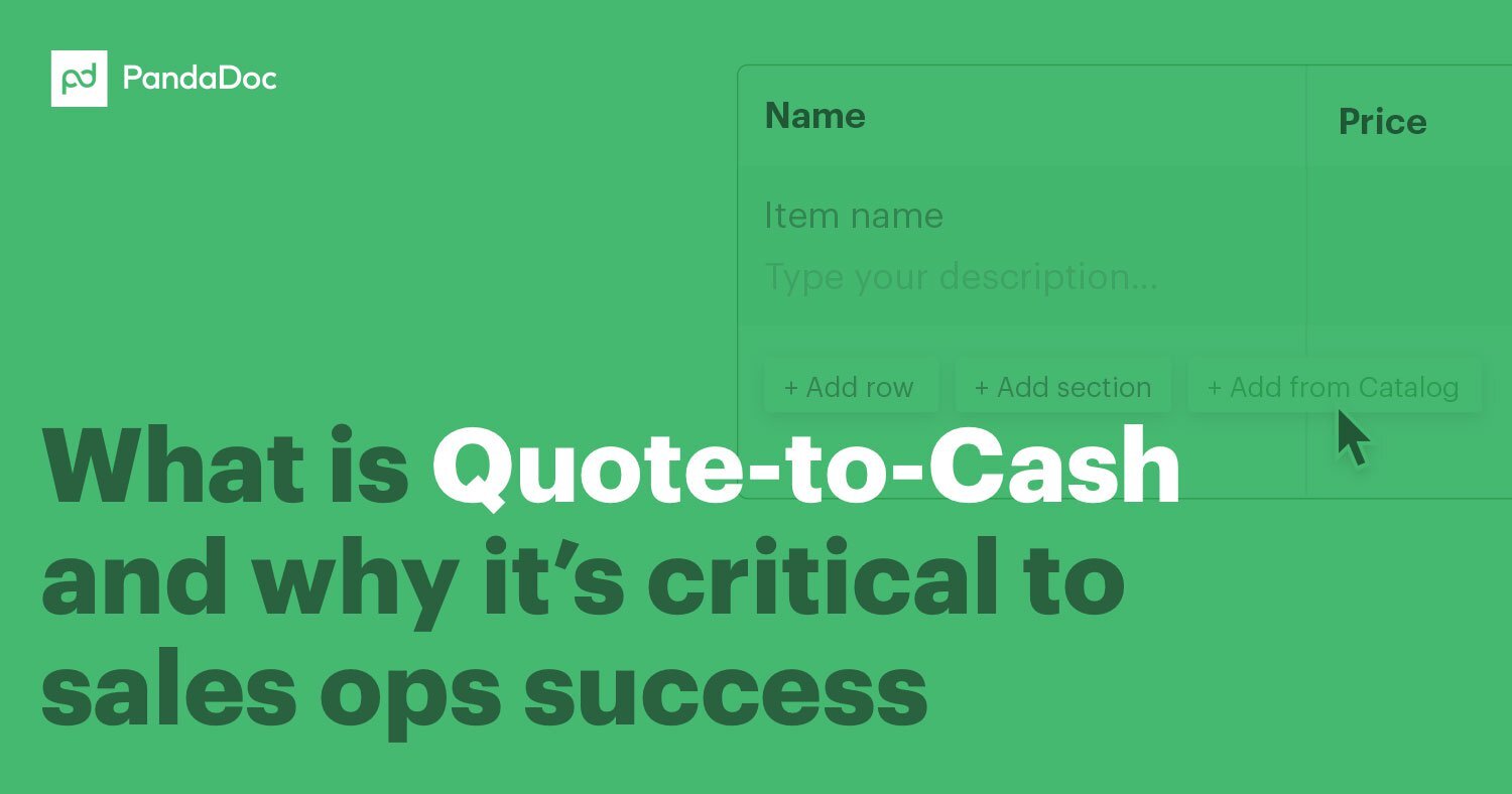 What is Quote-to-Cash and Why is It Critical to Sales ops Success?