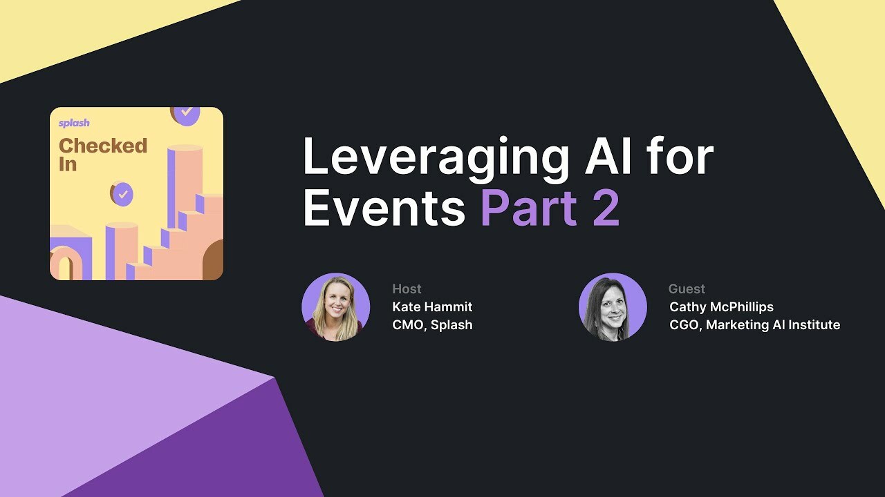 Webinar Replay - Leveraging AI for Events Part 2