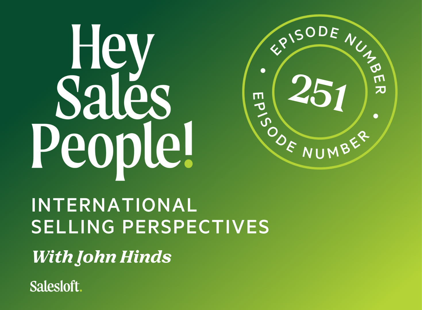 International Selling Perspectives With John Hinds