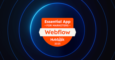 Webflow named a HubSpot Essential App for Marketers in 2025 | Webflow Blog