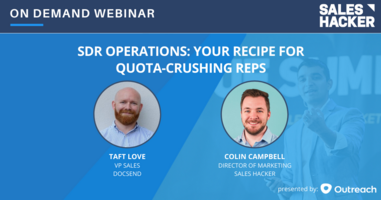SDR Operations: Your Recipe for Quota-Crushing Reps