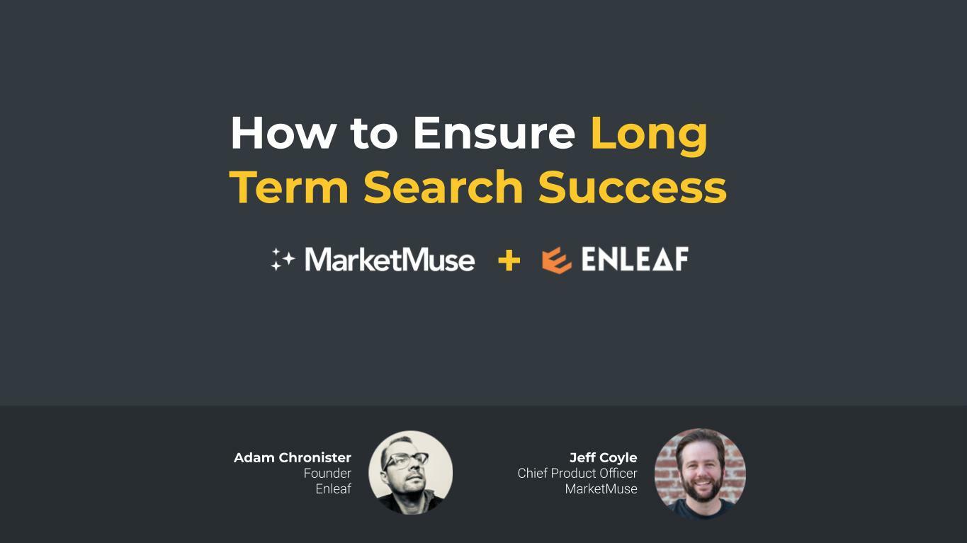 How to Ensure Long-Term Search Success