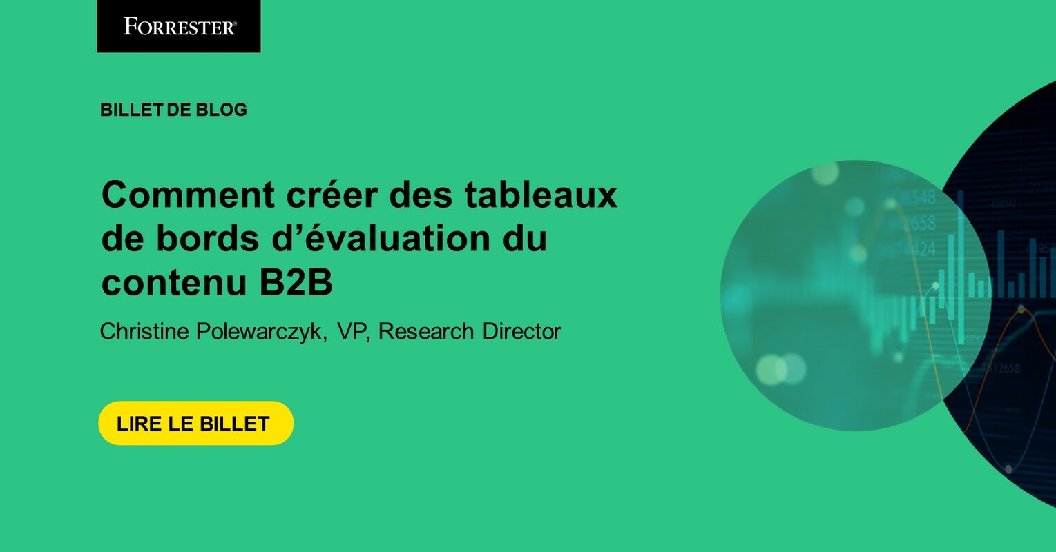 Comment créer des tableaux d'évaluation du contenu B2B