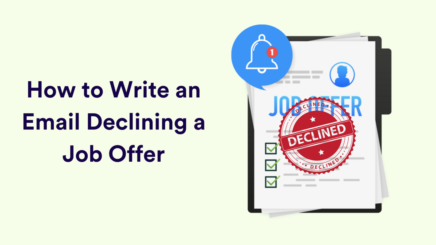How to write an email declining a job offer