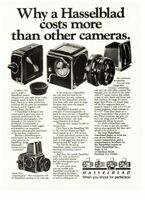 Vintage camera ad explains there high prices - Swipe File