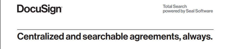 Centralized and searchable agreements, always.