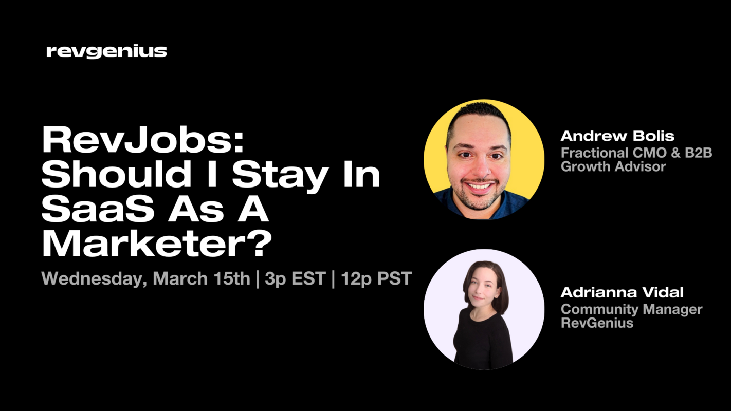 Should I Stay in SaaS As A Marketer