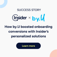 How by.U boosted onboarding conversions with Insider's personalized solutions
