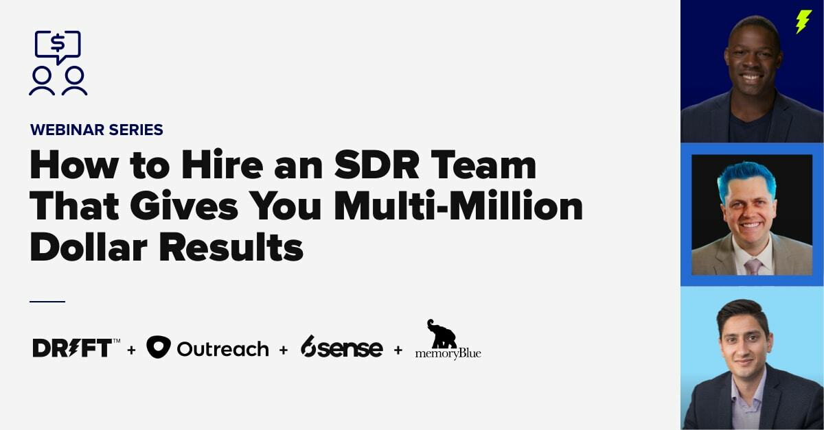 SDR Leader Panel: A Webinar Series