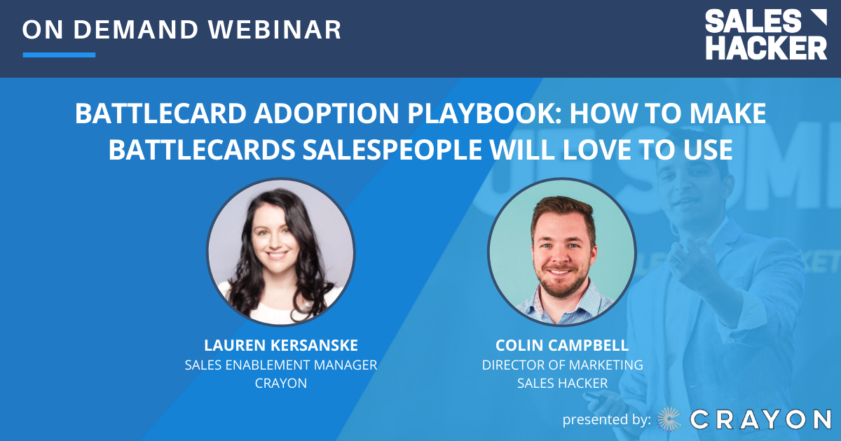 Battlecard Adoption Playbook: How to Make Battlecards Salespeople Will LOVE to Use