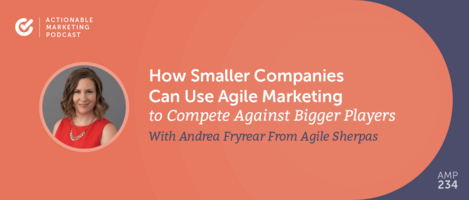 How Smaller Companies Can Use Agile Marketing to Compete Against Bigger Players With Andrea Fryrear From Agile Sherpas [AMP 234]