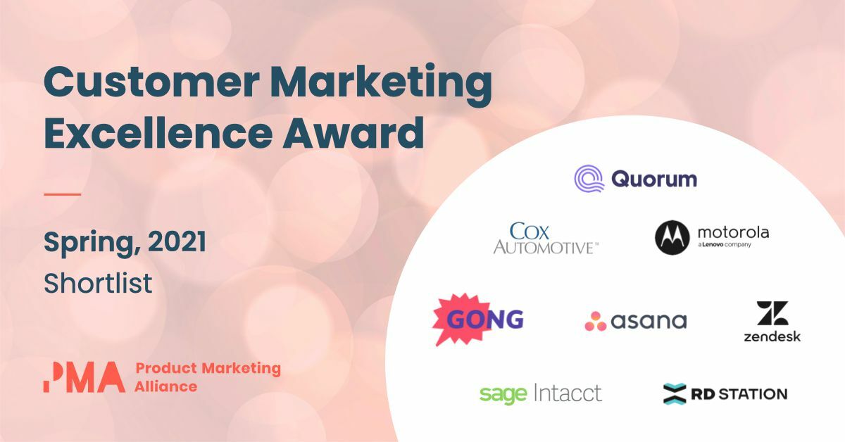 Customer Marketing Excellence Awards shortlisted nominees
