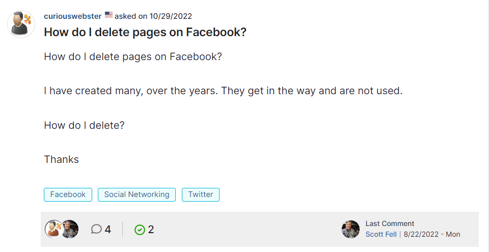 Solved: How do I delete pages on Facebook?