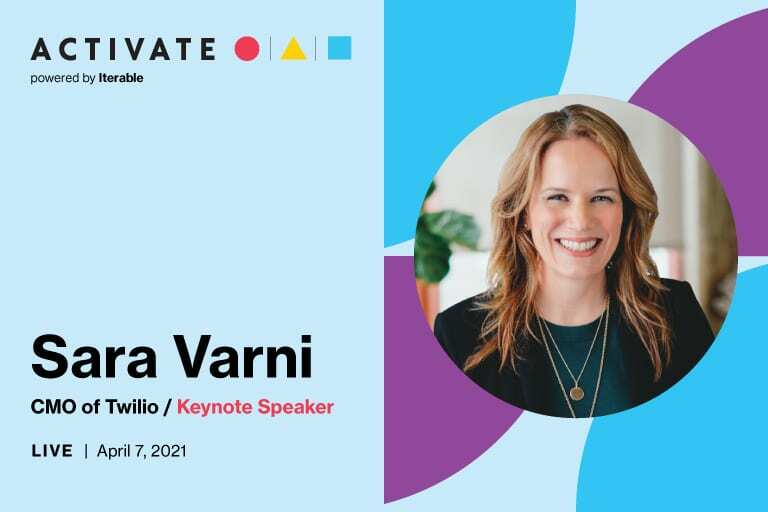Sara Varni, CMO of Twilio, to Speak at Activate Live