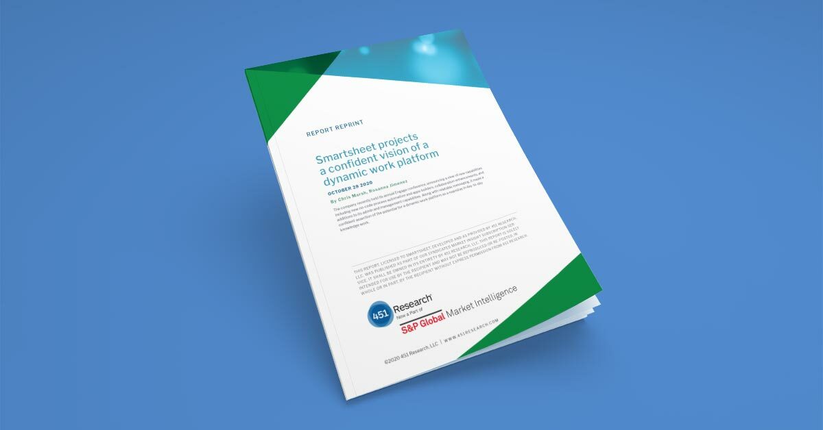 Smartsheet projects a confident vision of a dynamic work platform